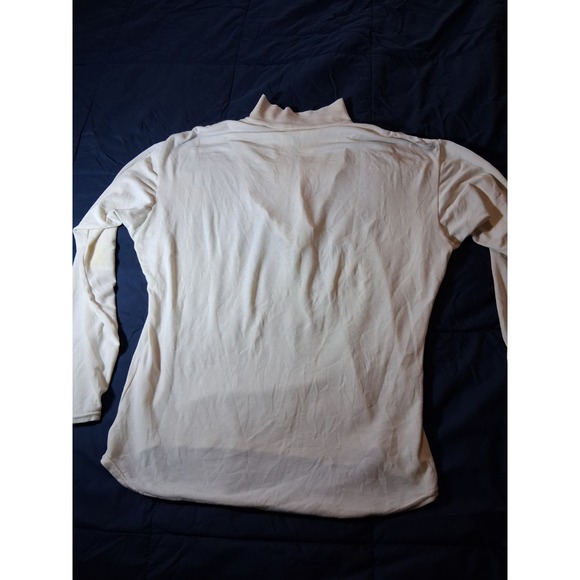 Men's Vintage 90's Patagonia USA Stretch Capilene White 1/4 Zip Base Layer Sz M - Picture 5 of 6